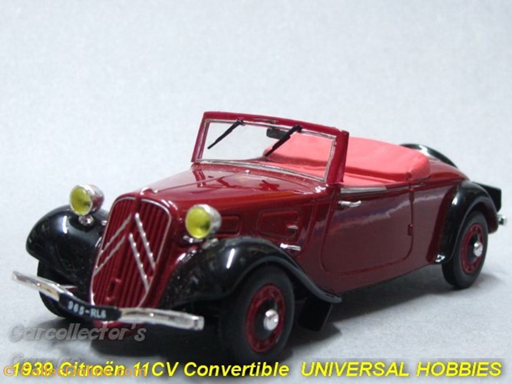 Traction 11CV Cabriolet 1939 modeles reduits traction 11cv cabriolet 1939