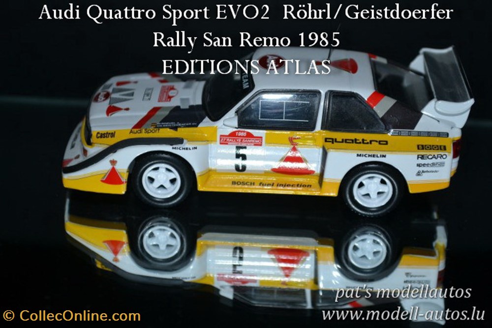 modeles reduits audi quattro sport ev02