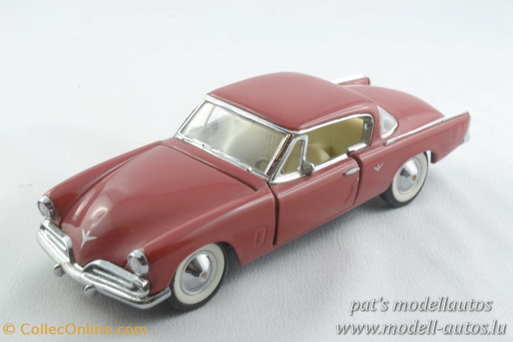 Studebaker Commander Starlight Coupé 1953 3 modeles reduits studebaker commander starlight coupe 1953