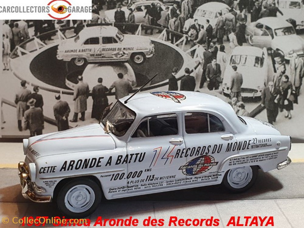 Simca Aronde des Records 1957 modeles reduits simca aronde des records 1957