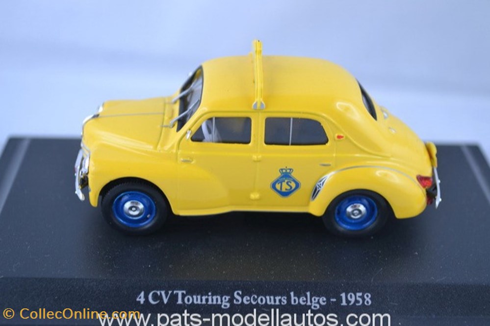 Renault 4CV Touring Secours Belge 1958 modeles reduits renault 4cv touring secours belge 1958