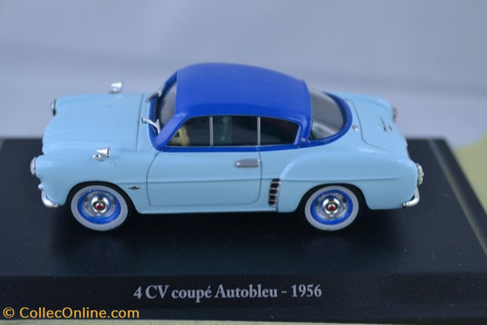 modeles reduits renault 4cv coupe autobleu 1956