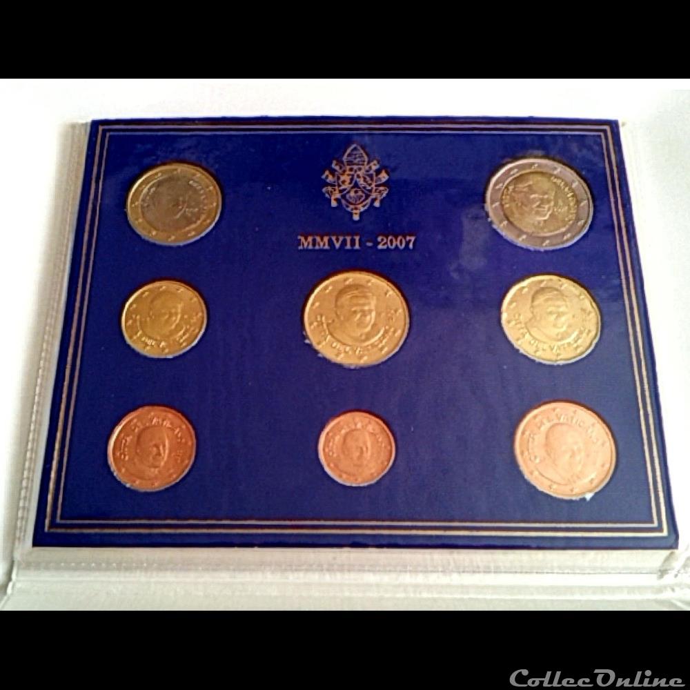 LVA-AK1 2007 : Série Vatican monnaie euro lva ak1 2007 serie vatican