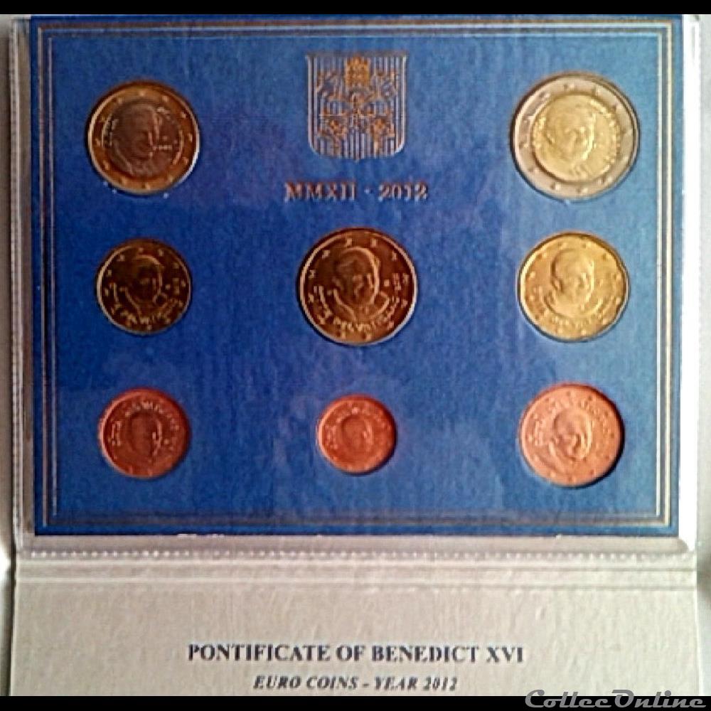 monnaie euro lva ak1 2012 serie vatican