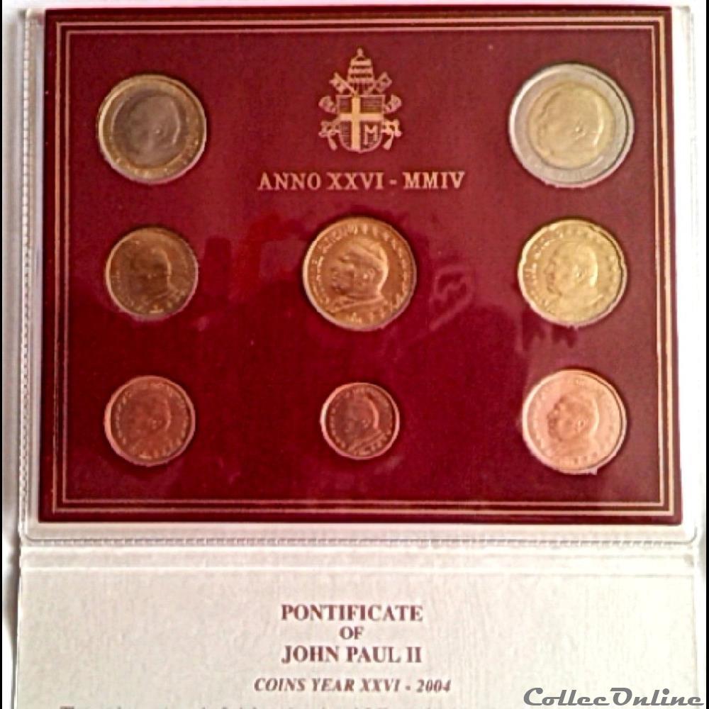 monnaie euro lva ak1 2004 serie vatican