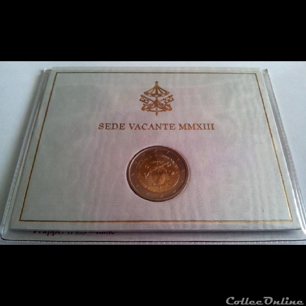 LVA-G66 : 2€ 2013 Siège vacant monnaie euro vatican lva g66 2 2013 siege vacant