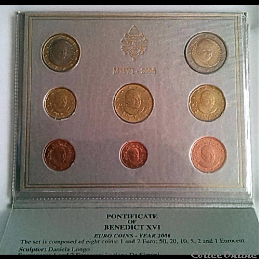LVA-AK1 2006 : Série Vatican monnaie euro lva ak1 2006 serie vatican
