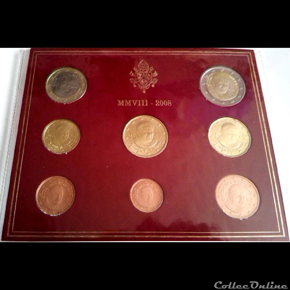 LVA-AK1 2008 : Série Vatican monnaie euro lva ak1 2008 serie vatican