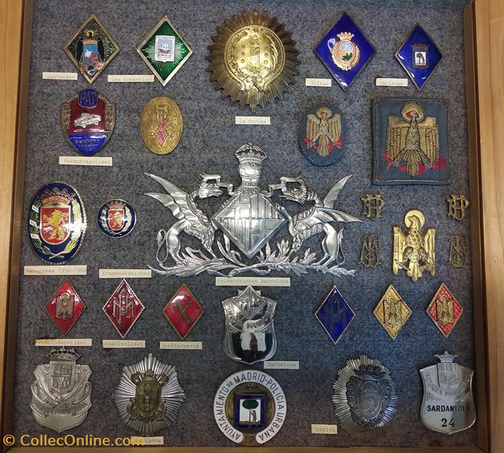 militaria police gendarmerie insignes espagne