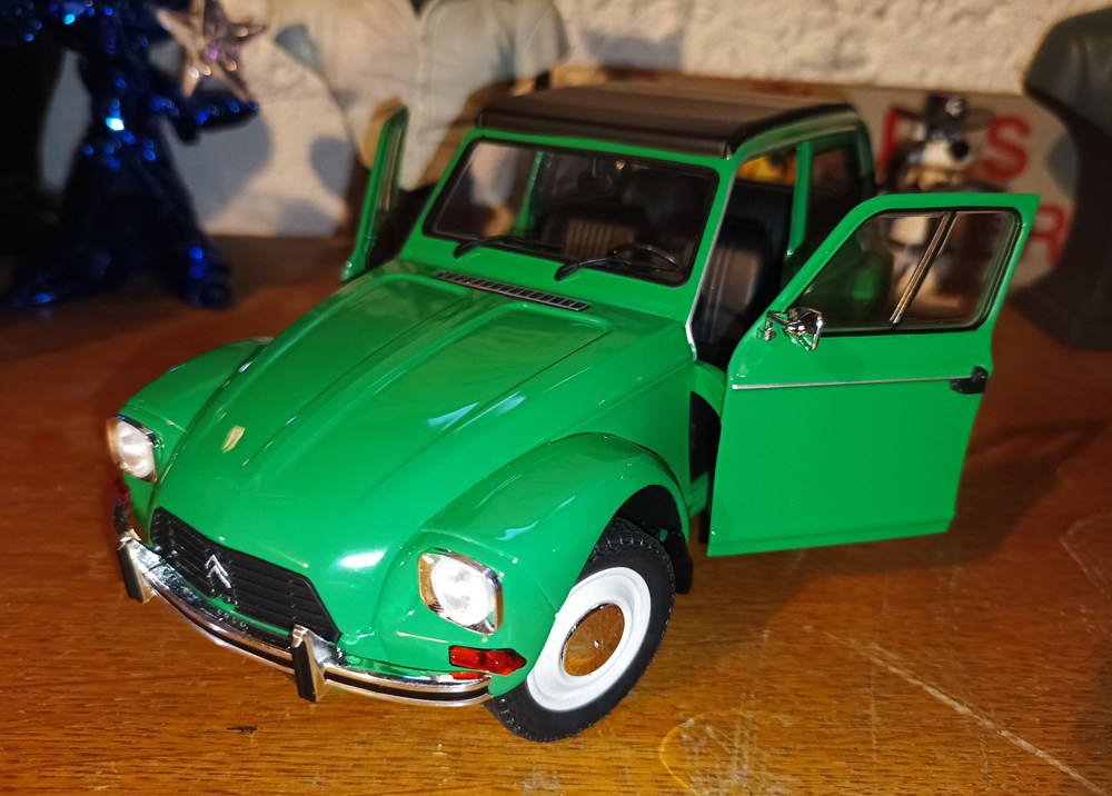 Citroën Dyane 6 Vert Bamboo 1976 Solido modeles reduits citroen dyane 6 vert bamboo 1976 solido