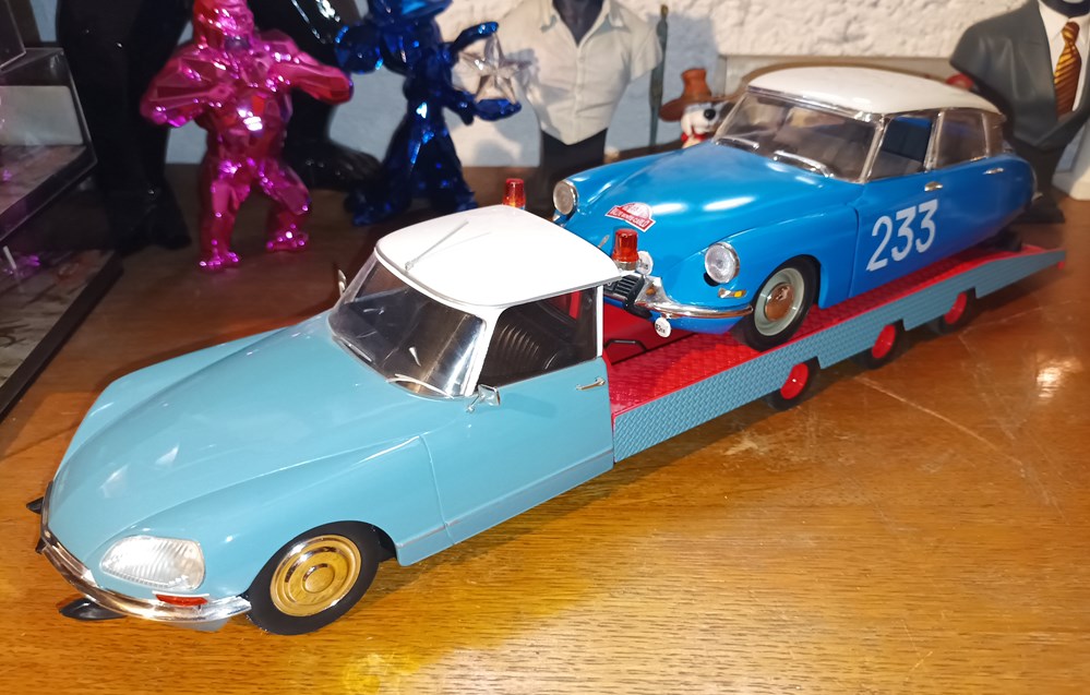 DS Tissier Car Transporter Bleu 1970 CMR modeles reduits ds tissier car transporter bleu 1970 cmr