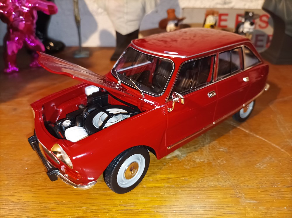 Ami 8 Club 1969 Massena Rouge 300pcs Norev modeles reduits ami 8 club 1969 massena rouge 300pcs norev