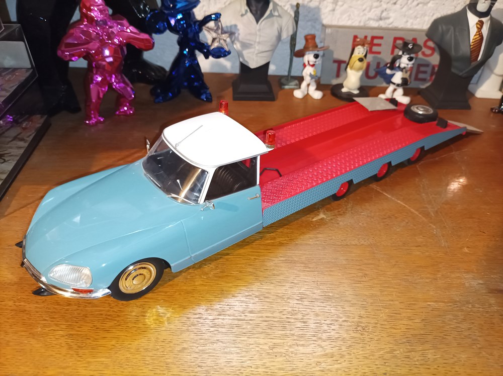 DS Tissier Car Transporter Bleu 1970 CMR modeles reduits ds tissier car transporter bleu 1970 cmr