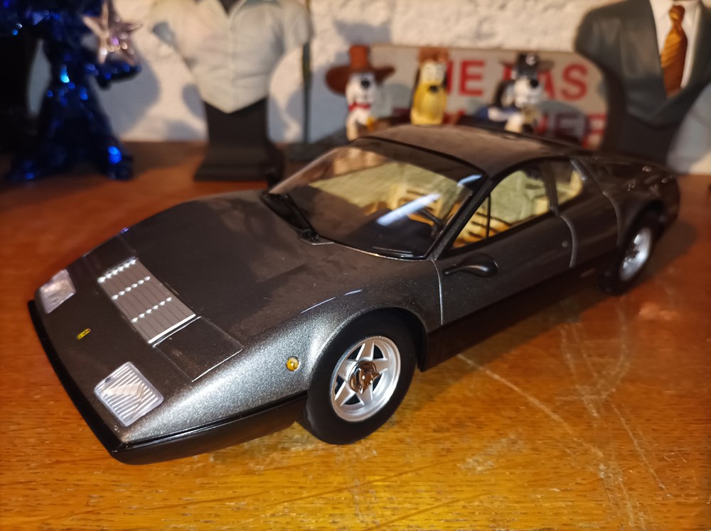 1973 365 GT4 BB metallic gris noire KKScale modeles reduits 1973 365 gt4 bb metallic gris noire kkscale