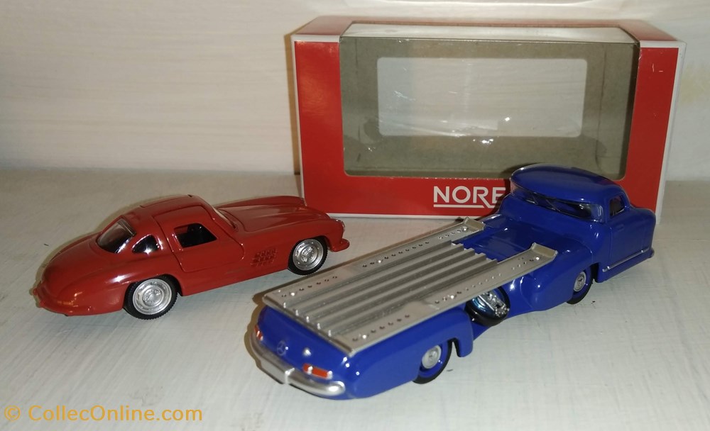 Norev Mercedes renntransporter + 300 sl modeles reduits voitures norev mercedes renntransporter 300 sl