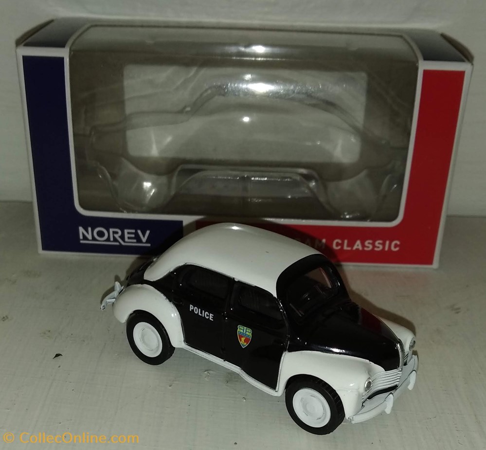 Norev Renault 4 cv police modeles reduits voitures norev renault 4 cv police
