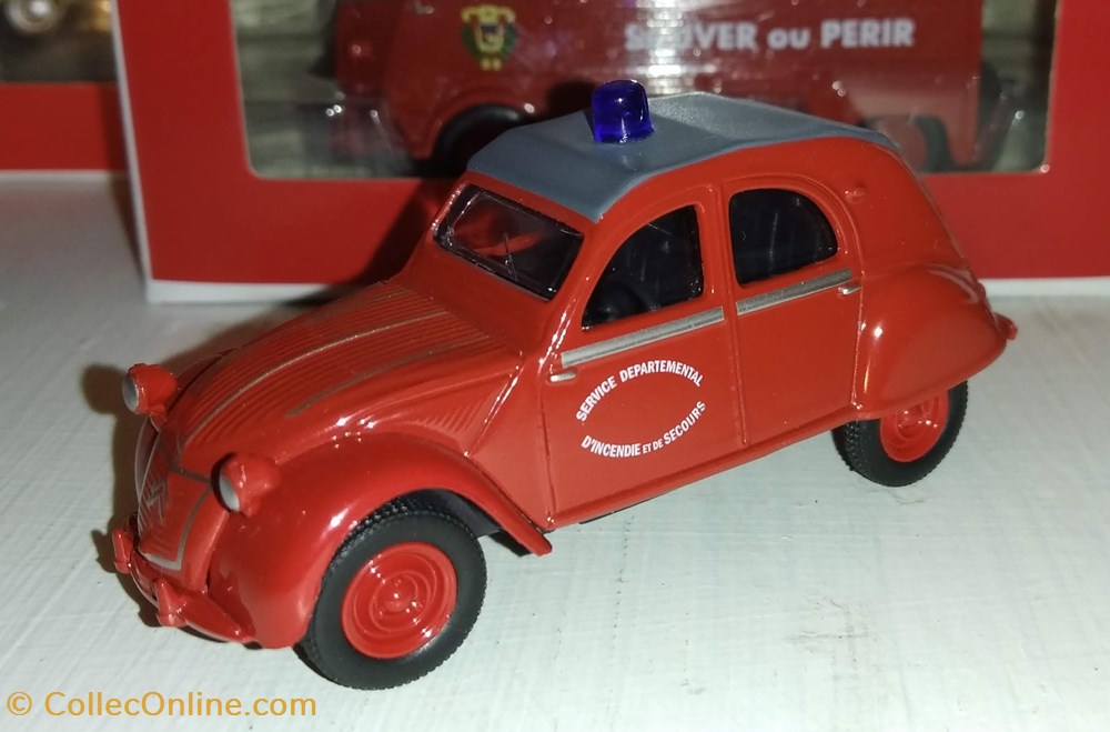 Norev Citroen 2 cv pompiers modeles reduits voitures norev citroen 2 cv pompiers