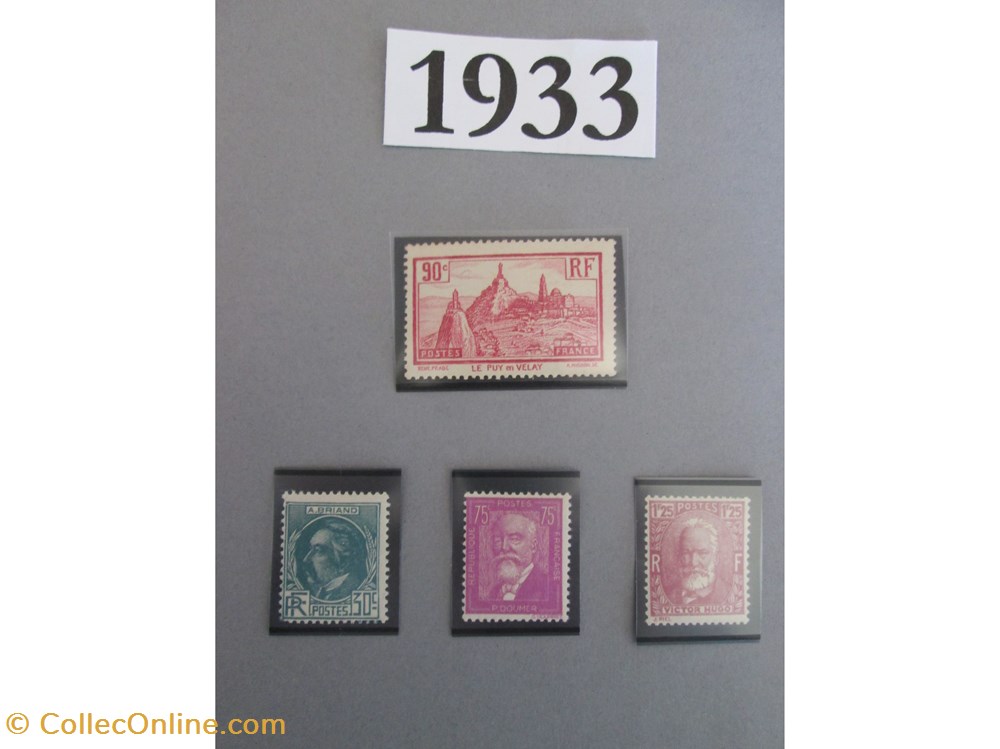 timbres europe france annee 1933