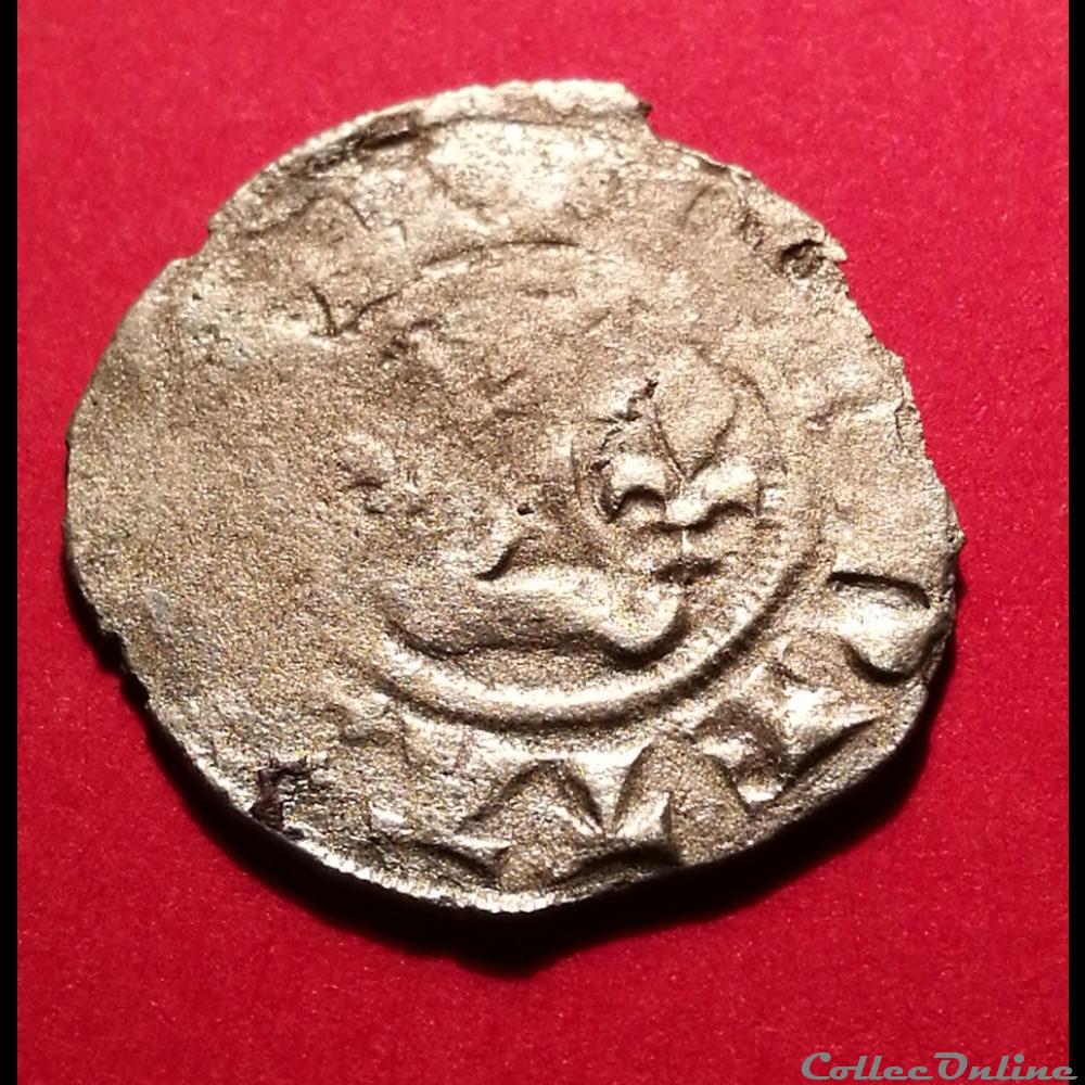 Double denier Tournoi - Arnould III comte de Chiny 1299-1310 monnaie france feodale double denier tournoi arnould iii comte de chiny 1299 1310