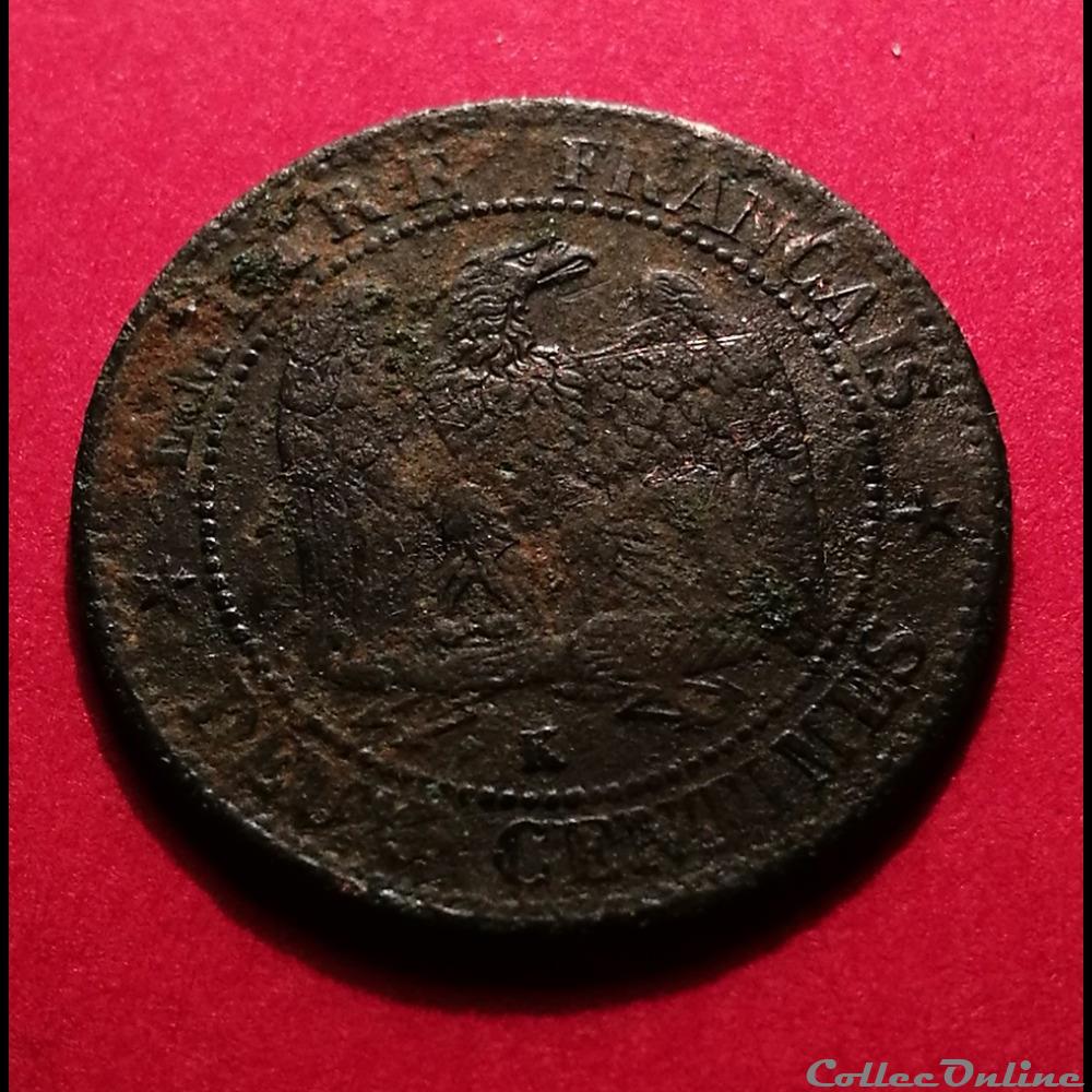 2 centimes - Napoléon III 1861 2 monnaie france moderne 2 centimes napoleon iii 1861