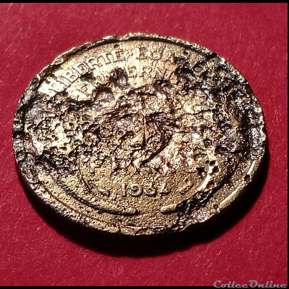 1 Franc - Morlon 1934 monnaie france moderne 1 franc morlon 1934