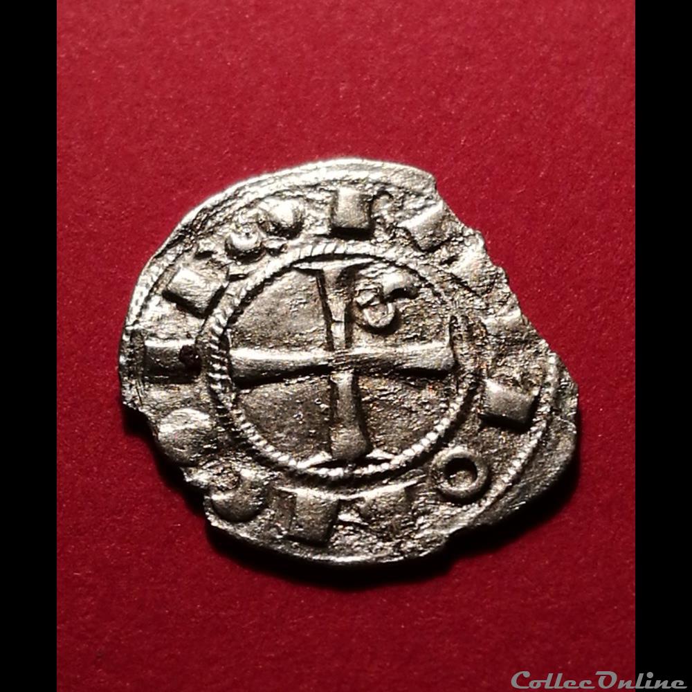 Obole - Comte de Toulouse Raymond V à VII 1148-1249 monnaie france feodale obole comte de toulouse raymond v a vii 1148 1249