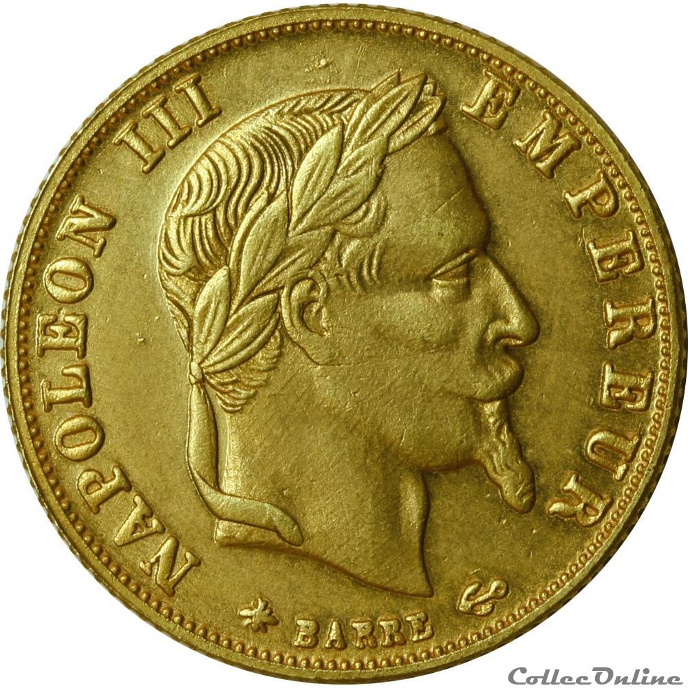 Faux -5 francs Or 1868 A (OR5F-054) monnaie france moderne faux 5 francs or 1868 a or5f 054