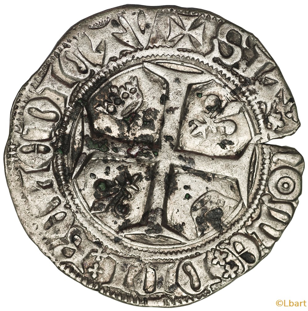 monnaies europe medievale france royales blanc dit guenar charles vi