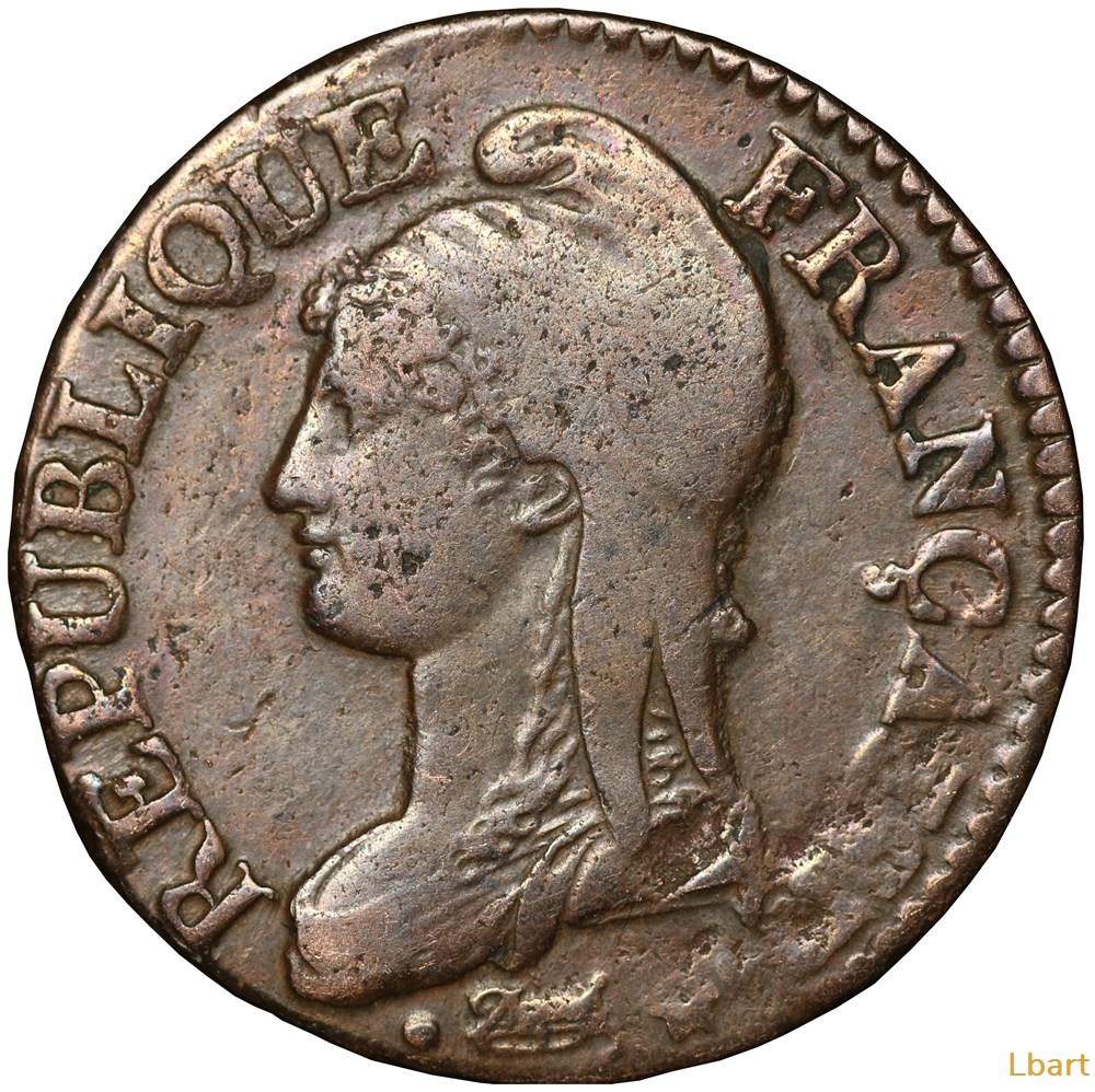 5 centimes 1799 an 7/5 et A/R 3 monnaies monde france 5 centimes 1799 an 7 5 et a r
