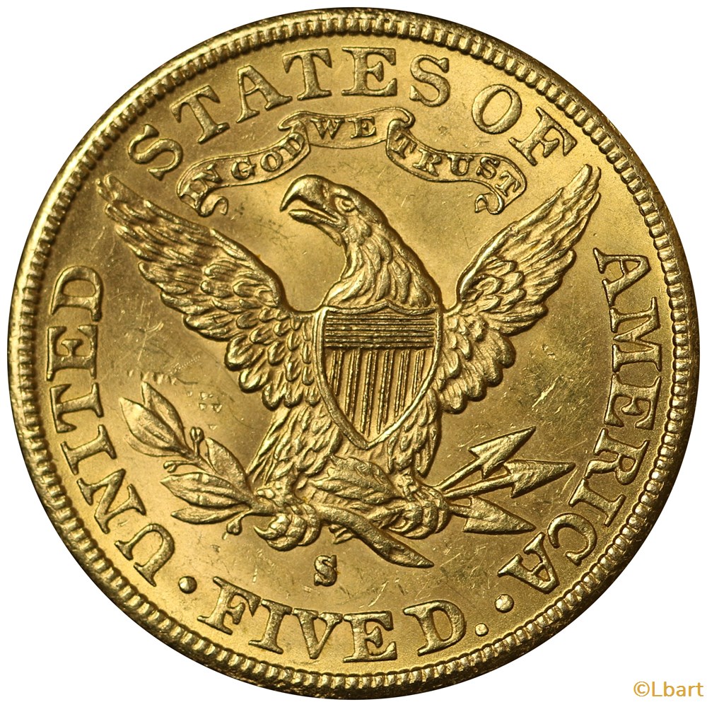 monnaies monde etats unis 5 dollar liberty head eagle 1887 s