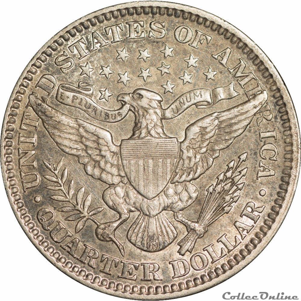 ? ? ? ? ? Quarter dollar Barber 1901 monnaies monde etats unis quarter dollar barber 1901