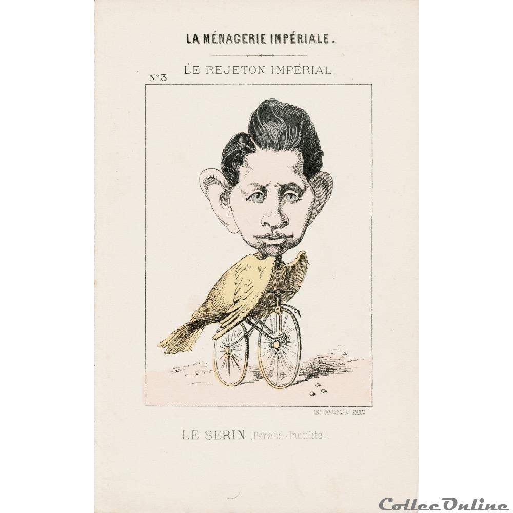 La ménagerie Impériale - N°3 LE REJETON IMPERIAL vieux papier la menagerie imperiale n 3 le rejeton imperial