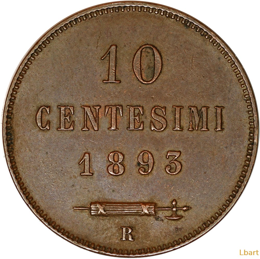 monnaies monde luxembourg san marino 10 centesimi 1893