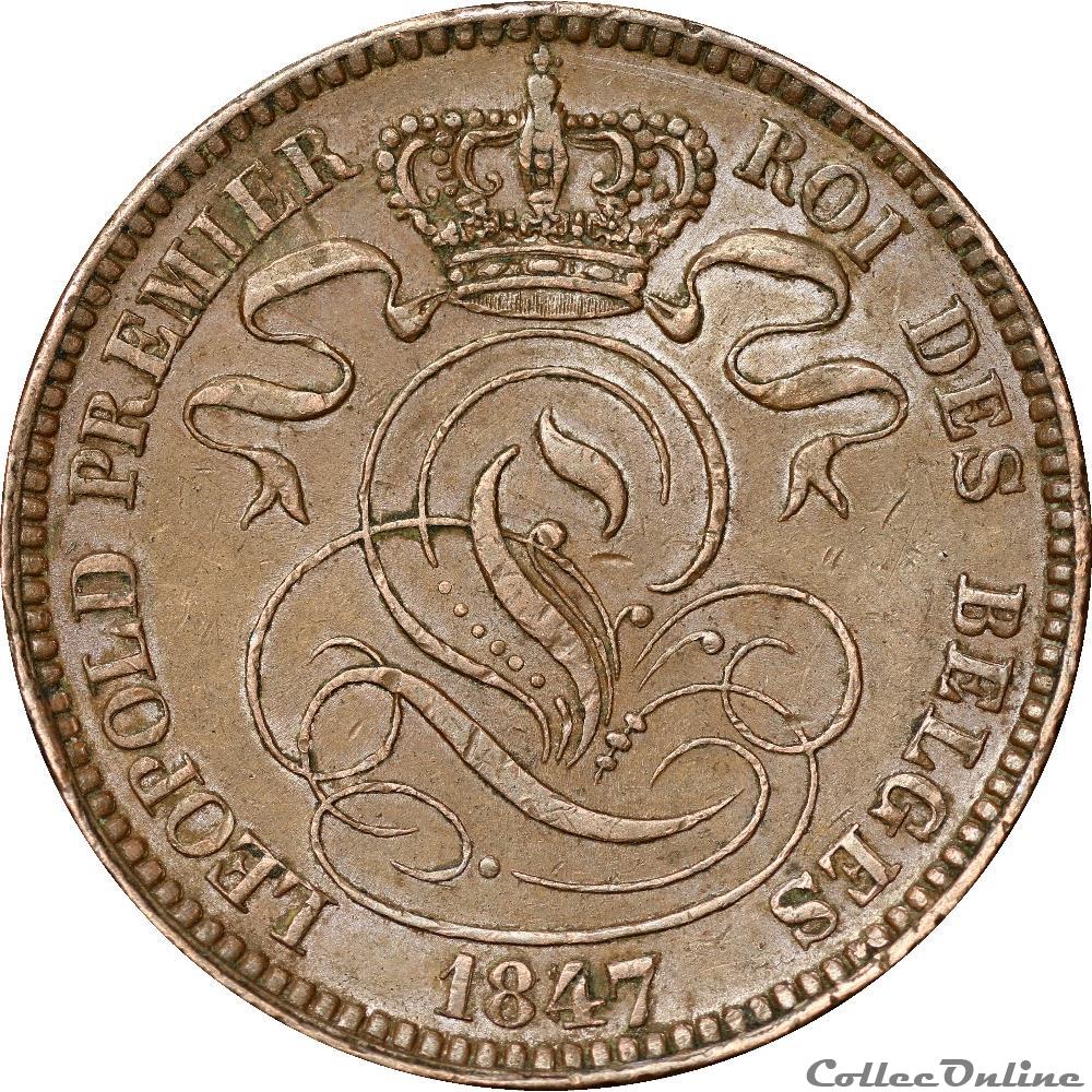 monnaies monde belgique 10 centimes 1847 37