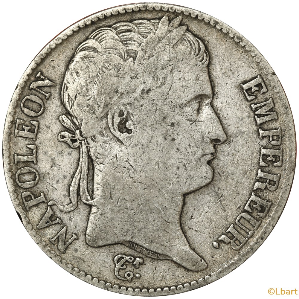 5 francs Napoléon 1er, 1813 U Empire français monnaies monde france 5 francs napoleon 1er 1813 u empire francais