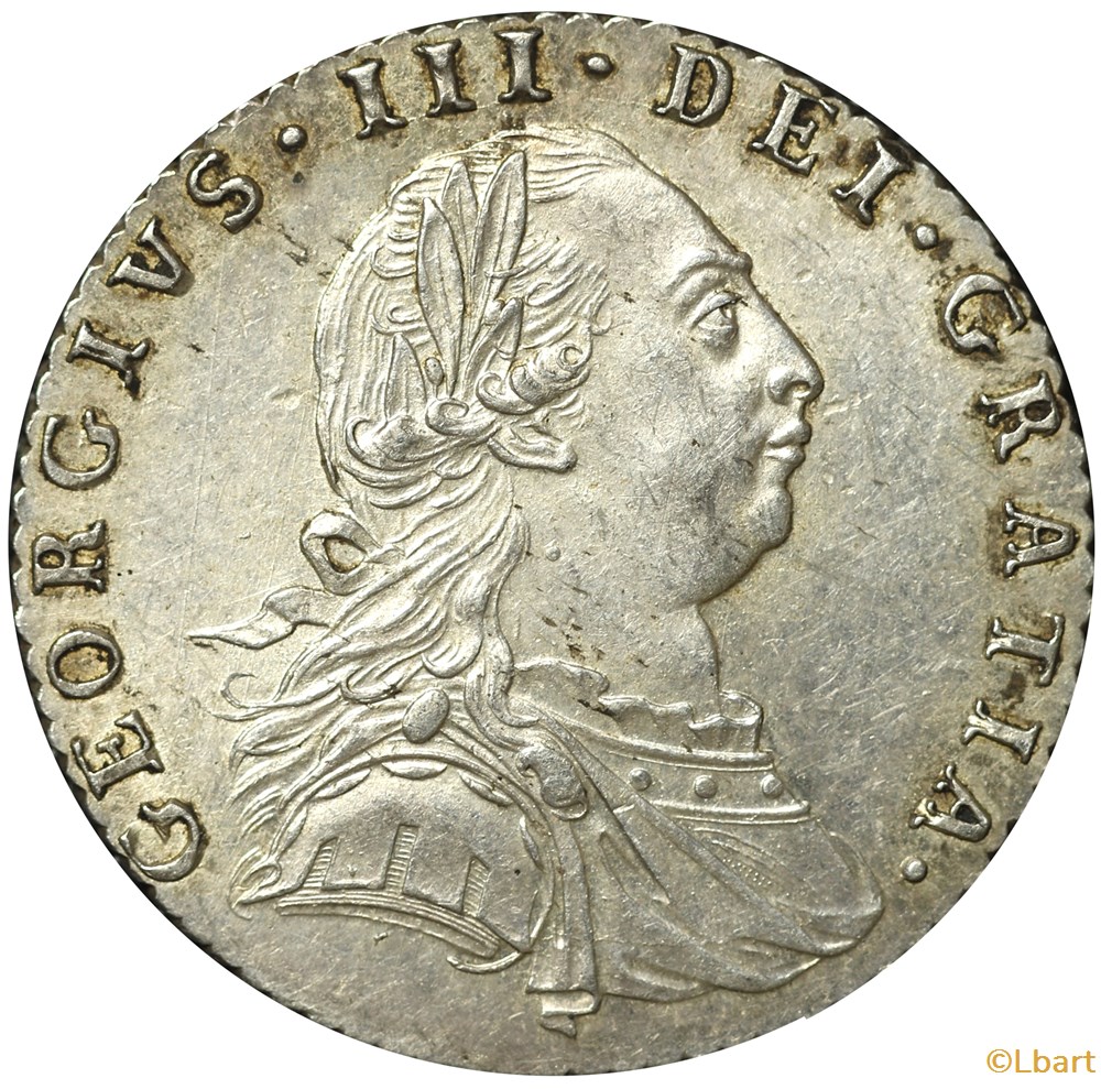 Royaume Unis - 6 Pence 1787 "coeurs" monnaies monde royaume unis 6 pence 1787 coeurs