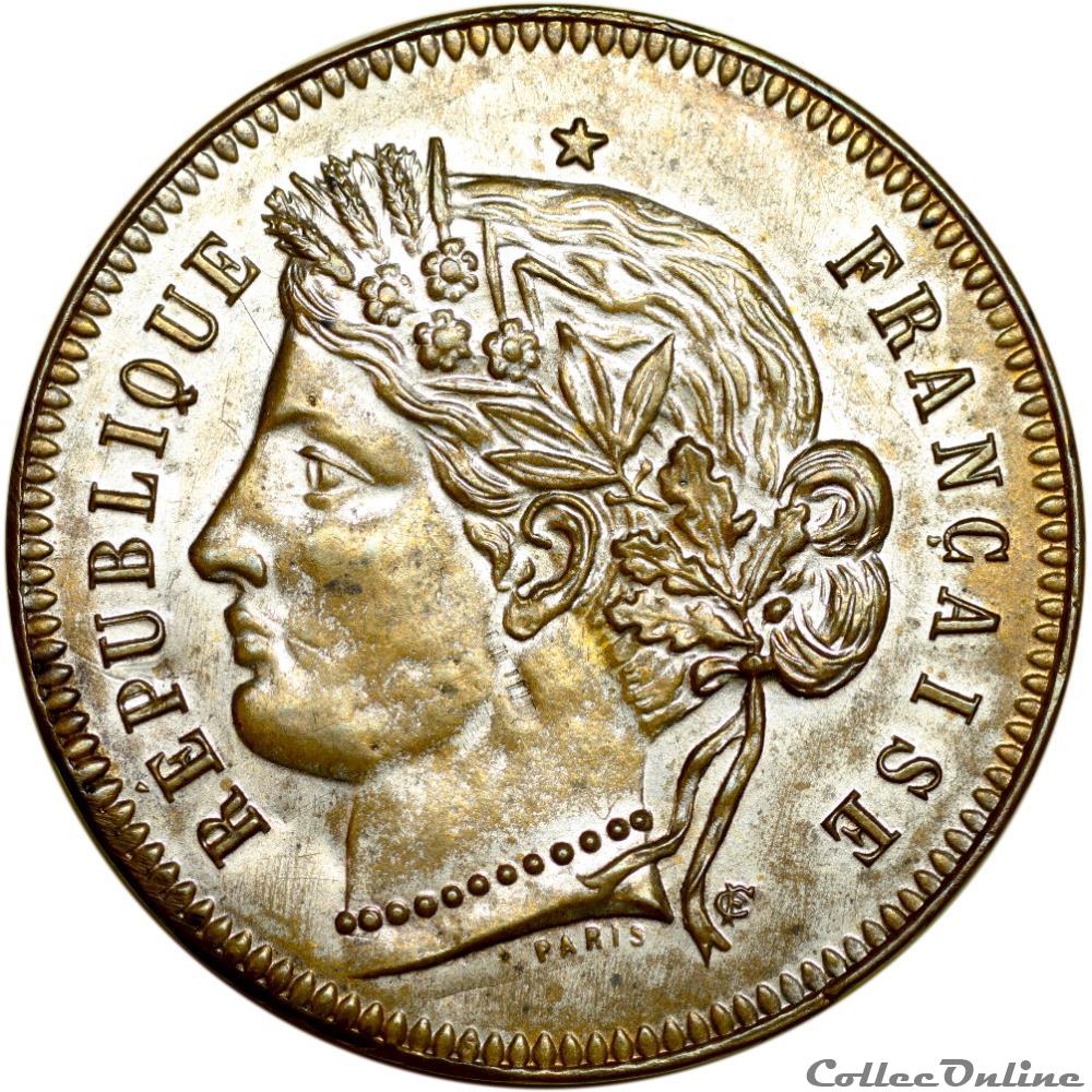 monnaies 5 francs ceres 1892