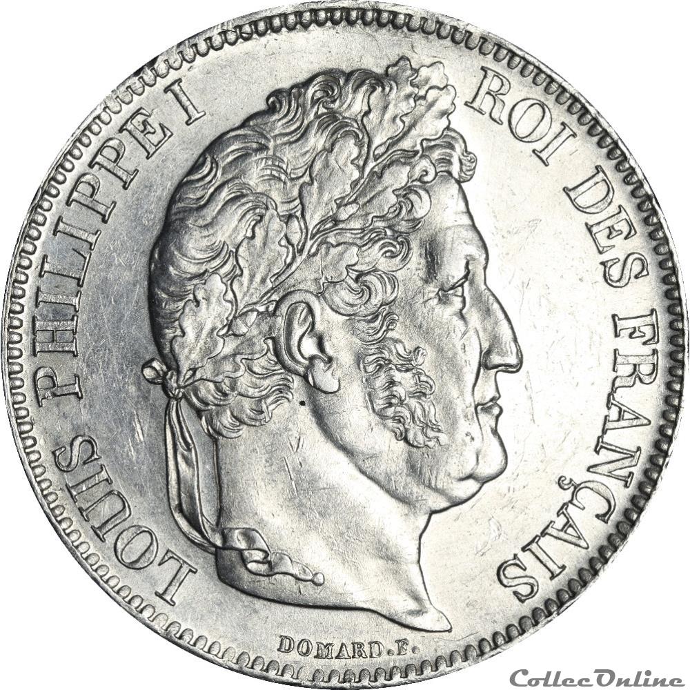 5 FRANCS Louis Philippe 1833 W _ AR5F-0020 monnaies monde france 5 francs louis philippe 1833 w ar5f 0020