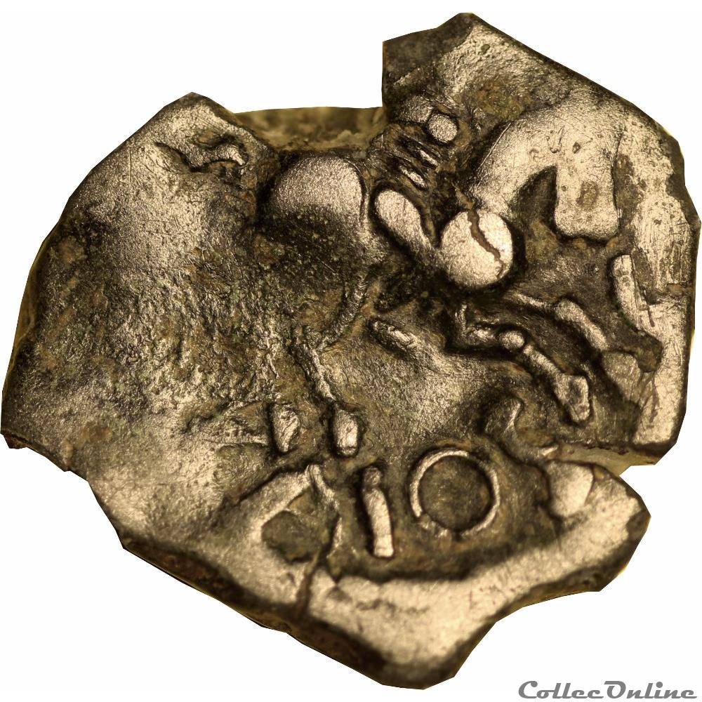 Les Parissi - Bronze Eccaios au cavalier (DT) monnaies antiques celtes les parissi bronze eccaios au cavalier dt