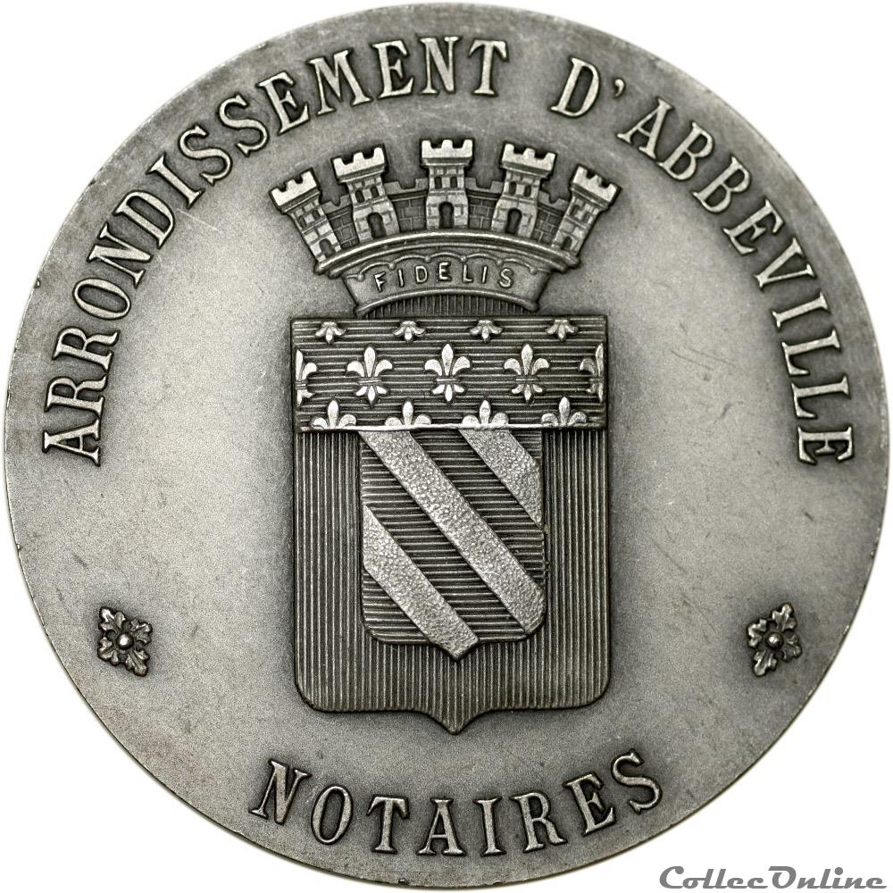 medaille france professionnel de societe notaires abbeville