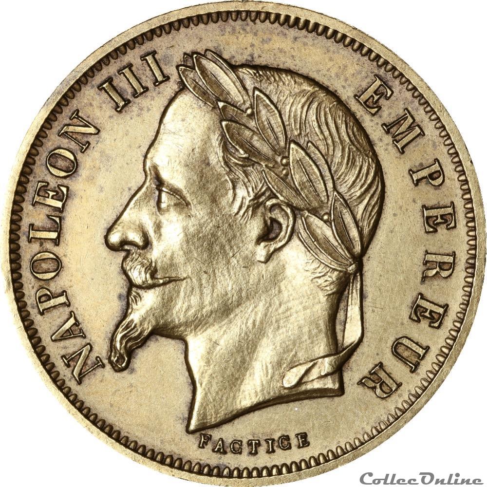 OR20F-026 _ 50 francs Napoléon III 1862 - FACTICE "Le Tricheur” monnaies monde france or20f 026 50 francs napoleon iii 1862 factice le tricheur