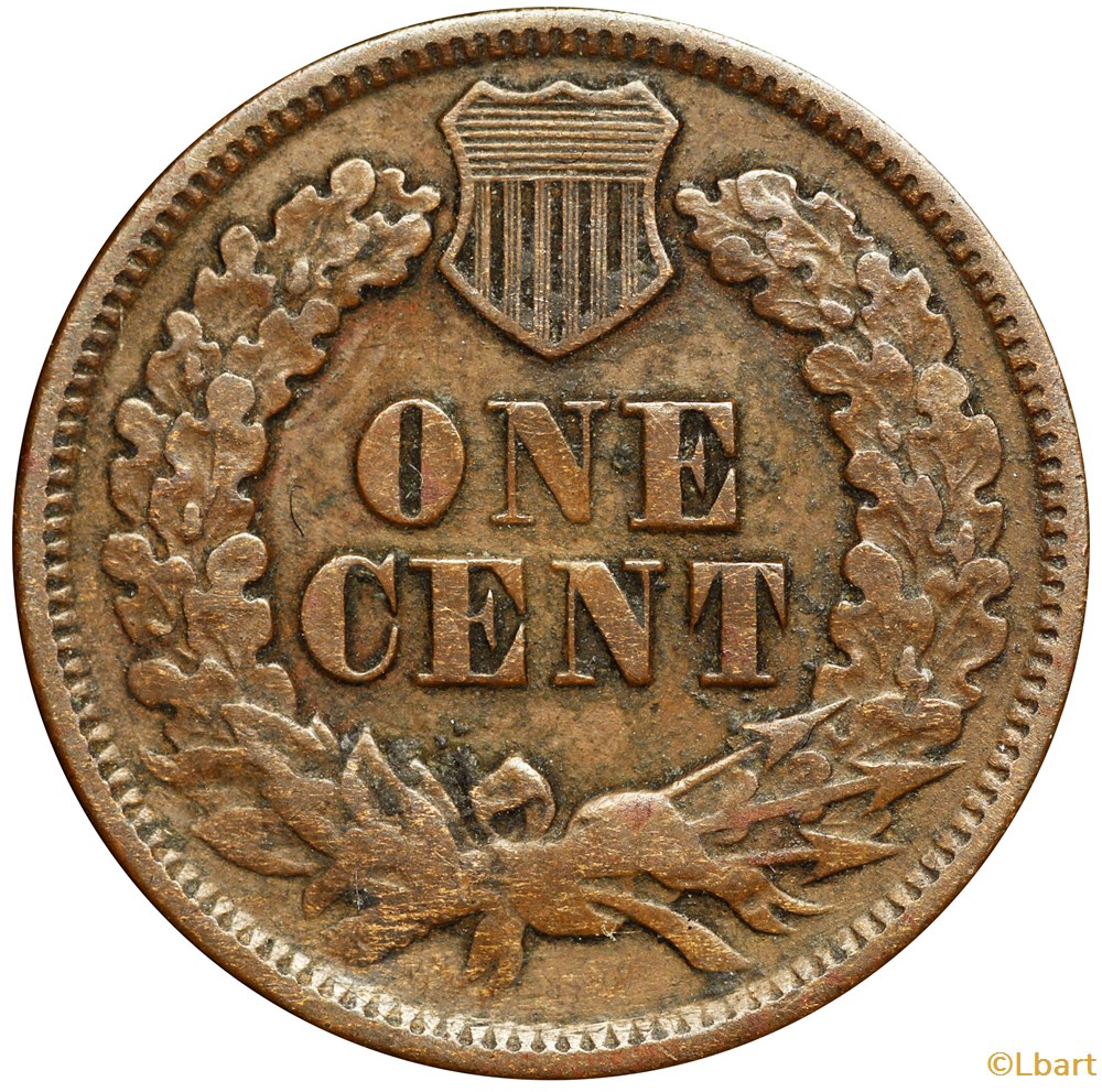ONE CENT Indien head 1865 monnaies monde etats unis one cent indien head 1865