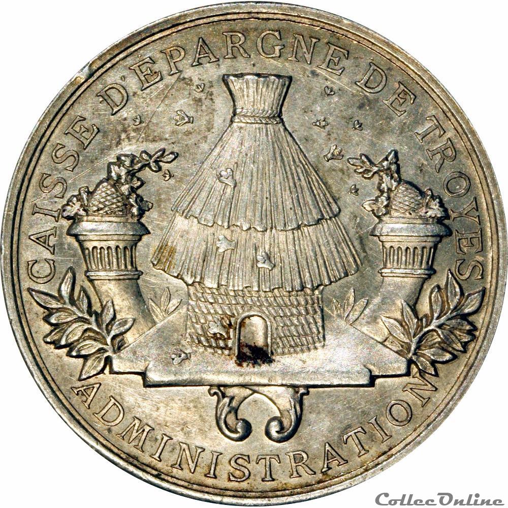 CAISSES D'ÉPARGNE TROYES monnaie jeton mereaux france caisses epargne troyes