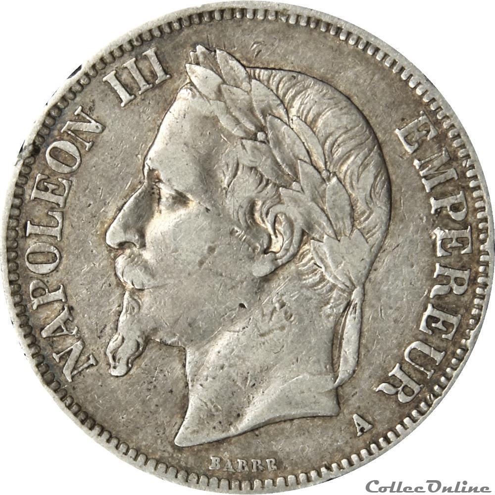 5 FRANCS NAPOLEON III 1868 A _ AR5F-0019 monnaie france moderne 5 francs napoleon iii 1868 a ar5f 0019