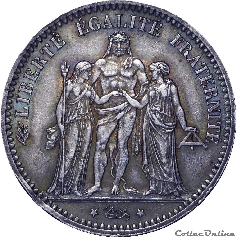 5 FRANCS HERCULE 1873 A _ AR5F-0002 monnaie france moderne 5 francs hercule 1873 a ar5f 0002