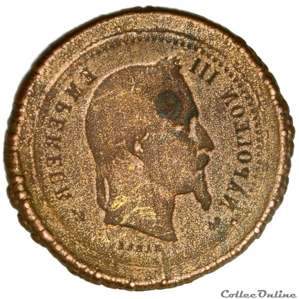 Faux - 50 centimes 1865 A (AR050-003) 2 monnaie france moderne faux 50 centimes 1865 a ar050 003