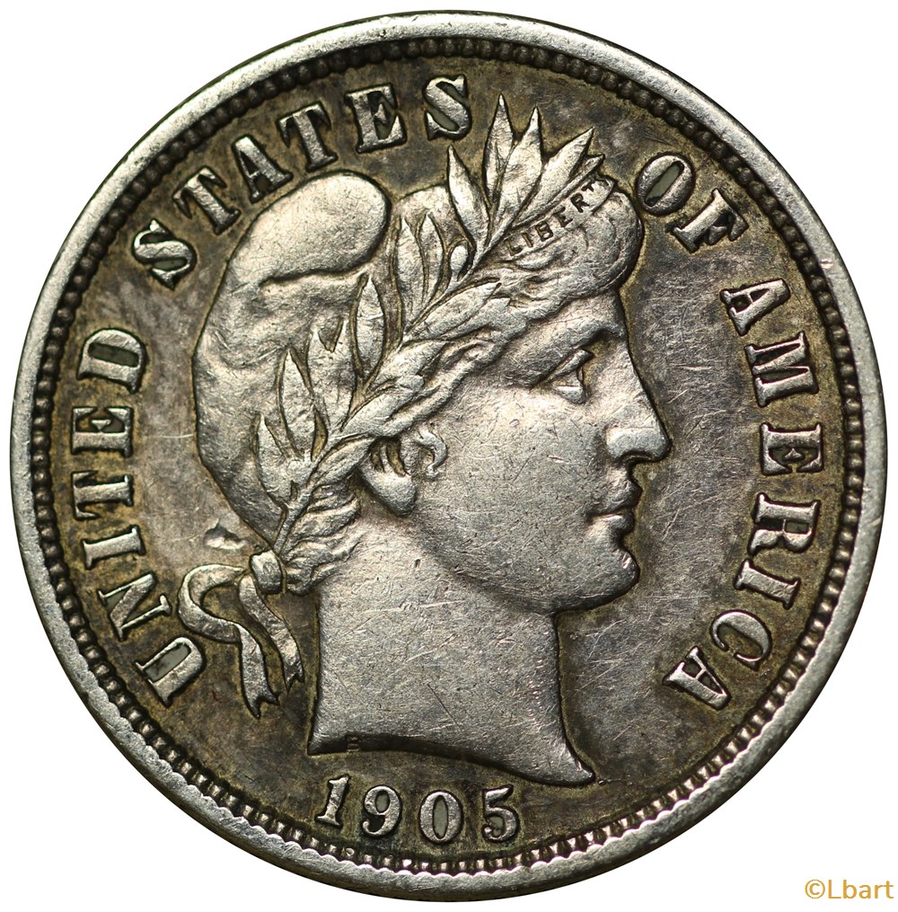 One Dime Barber 1905 S monnaies monde etats unis one dime barber 1905 s