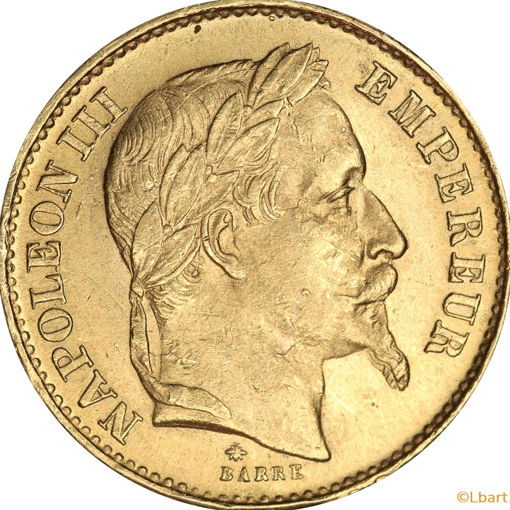 20 francs 1863 BB monnaies monde france 20 francs 1863 bb