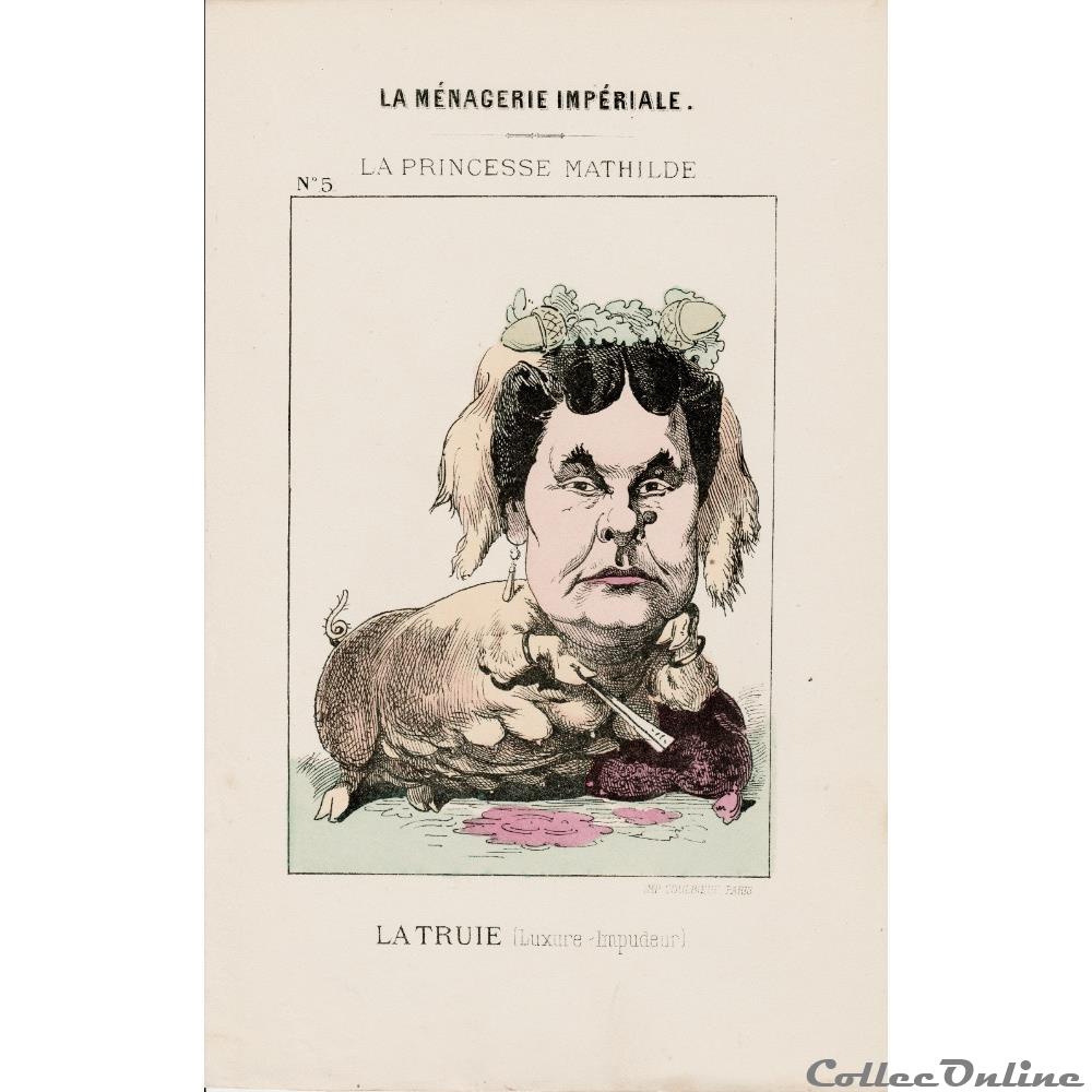 La ménagerie Impériale - N°5 LA PRINCESSE MATHILDE vieux papier la menagerie imperiale n 5 la princesse mathilde