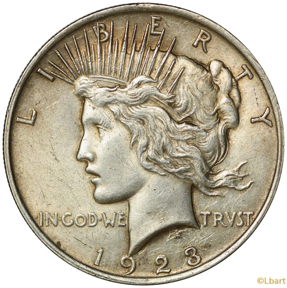 Dollar peace 1923 monnaies monde etats unis dollar peace 1923